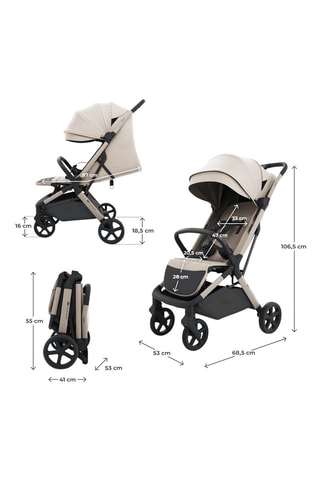 Buggy Nubi 3 - Beige - T/m 22 kg
