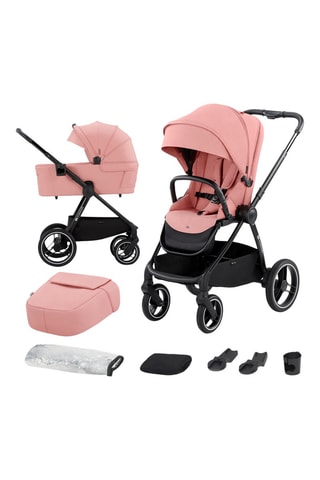 Duo Kinderwagen Nea - Vanaf de Geboorte - Tot 22 kg - Roze