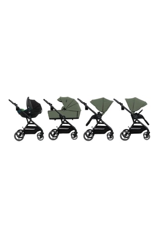 2-in-1 Kinderwagen Yoxi - Vanaf de Geboorte - Tot 22 kg - Groen