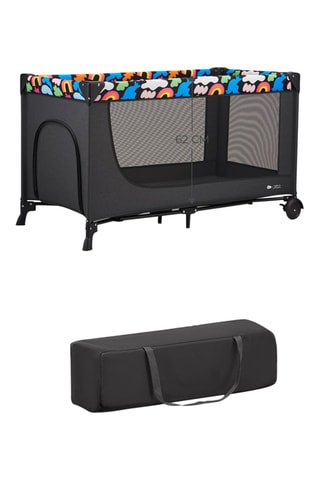 Campingbedje Joy 2 - Tot 13 kg - Zwart