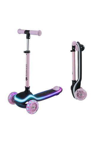 ##Trottinette à 3 roues Led Raket - Rose - Dès 2 ans - Jusqu'à 50 kg