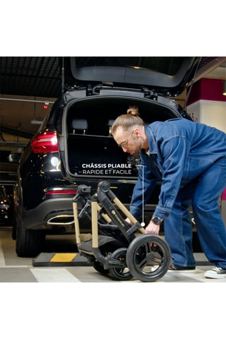 ##Poussette 3 en 1 Moov 2 XL - Dès la naissance jusqu'à 4 ans - Jusqu'à 22 kg - Gris clair