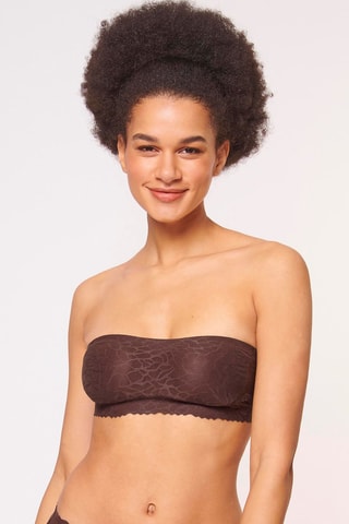 Bandeau Zero Feel Lace 2.0  - Marron