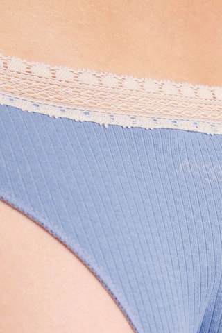 2 strings Go Ribbed  - Blanc et bleu