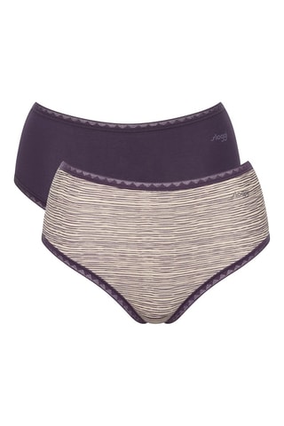 2 shortys taille haute GO High Waist  - Bleu et violet