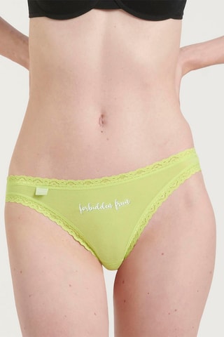 3 tangas "24/7 Weekend  - Bleu, orange et citron - Bleu et orange