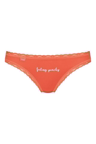 3 tangas "24/7 Weekend  - Bleu, orange et citron - Bleu et orange