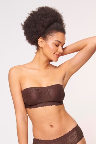 Bandeau Zero Feel Lace 2.0 - Marron - Marron