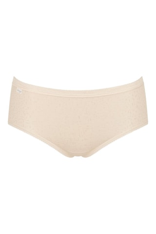 3 shortys taille haute Basic+  Violet, rouge et beige - Beige, rouge et violet