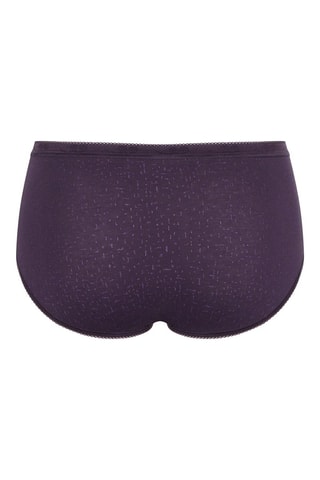 3 shortys taille haute Basic+  Violet, rouge et beige - Beige, rouge et violet