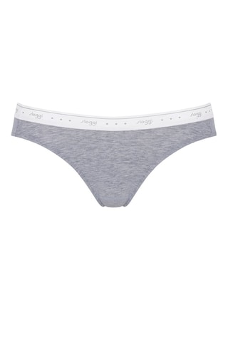 Culotte 24/7 100 H Mini Gris chiné - Blanc et gris