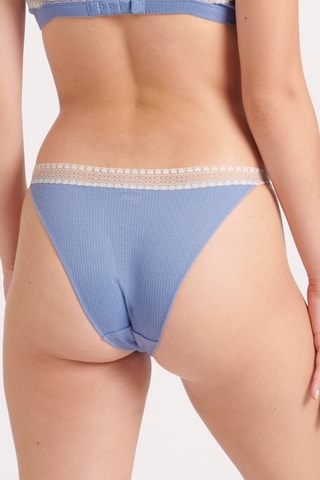 2 tangas Go Ribbed - Bleu