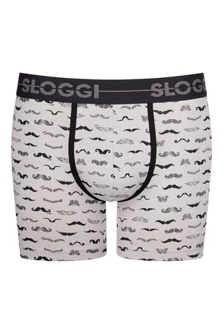 2 boxers Go Movember  - Blanc, noir et gris