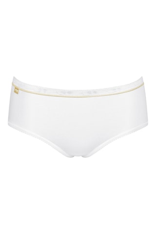 3 culottes Basic Gold H Midi - Blanc