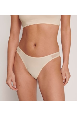 Tanga Soft Adapt Tiny - Noir - Beige
