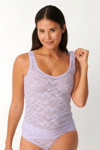 Débardeur GO Allround Lace 01 Blanc - Violet