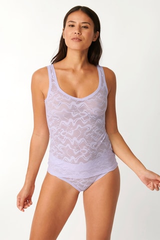 Débardeur GO Allround Lace 01 Blanc - Violet