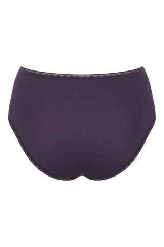 2 shortys taille haute GO High Waist - Ecru et violet - Bleu et violet
