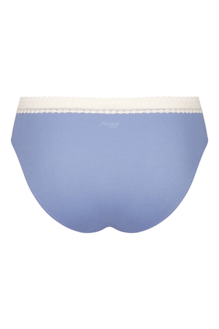 2 culottes GO Ribbed H - Marron et écru - Bleu