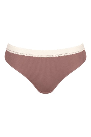 2 culottes GO Ribbed H - Marron et écru - Blanc et marron