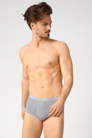 2 boxers Basic H Maxi C2P - Gris chiné - Gris