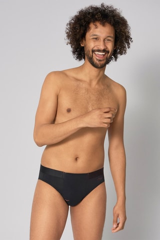 2 slips Made Midi The Superhero 2P - Noir - Orange