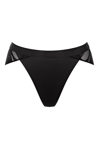 Tanga S By Sloggi x Rosie Woods Ultra High Leg Noir - Blanc, noir et bleu
