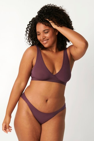 Brassière sans armatures GO Allround - Prune - Marron