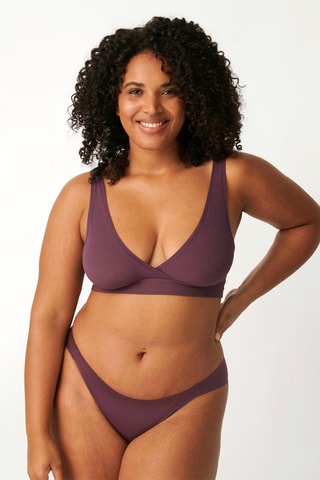 Brassière sans armatures GO Allround - Prune - Marron