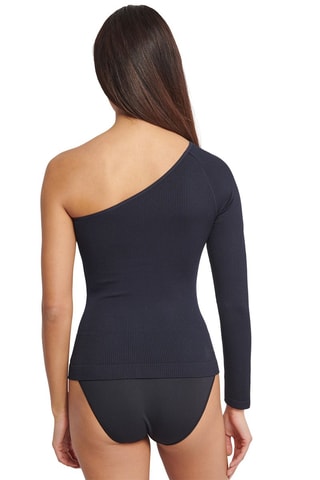 Top asymétrique Ever - Noir - Noir