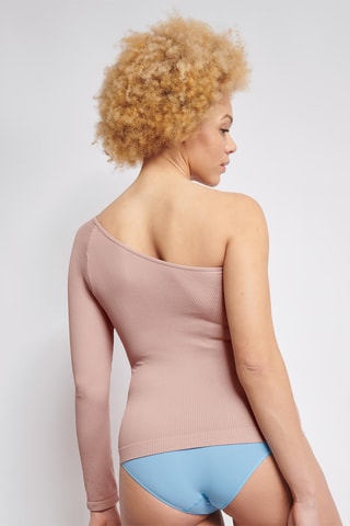 Top asymétrique Ever - Noir - Rose