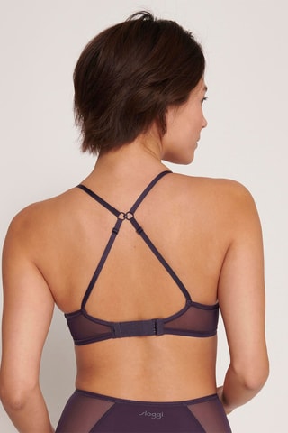 Soutien-gorge ampliforme Adapt P - Myrtille - Noir et violet