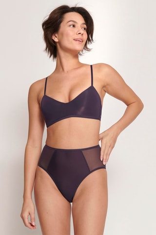 Soutien-gorge ampliforme Adapt P - Myrtille - Noir et violet