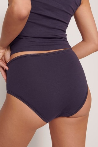 2 shortys GO Midi - Ecru et violet - Violet