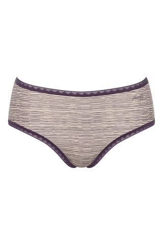 2 shortys GO Midi - Ecru et violet - Violet