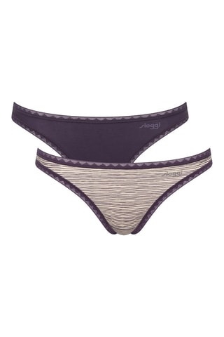 2 tangas Go  - Bleu - Violet