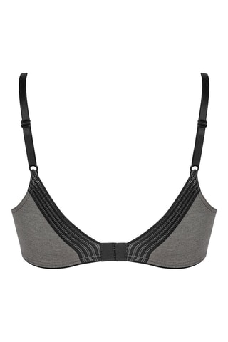 Soutien-gorge ampliforme Wow Embrace P - Gris foncé chiné et noir - Gris
