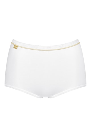 3 culottes taille haute Basic Gold H Maxi - Blanc