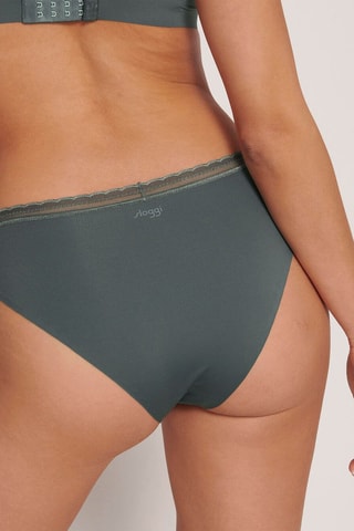 Culotte Body Adapt Twist High leg - Vert foncé - Violet et vert