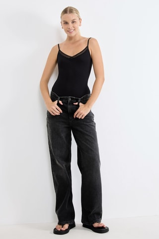 Body GO Ribbed  - Noir