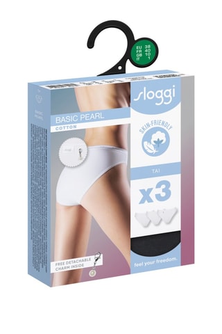 3 culottes Basic Pearl - Noir - Noir