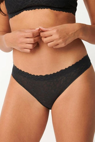 Tanga Zero Feel Lace 2.0 - Noir - Noir