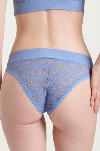 Tanga GO Allround Lace Mini - Bleu - Bleu
