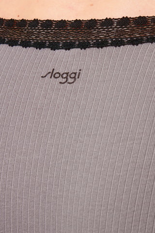 2 culottes Go Ribbed Gris et noir - Noir