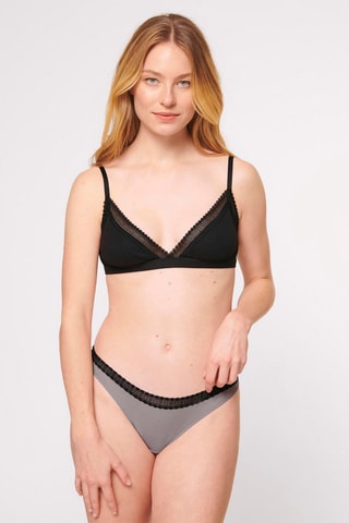 2 strings Go Ribbed - Orange - Noir et gris