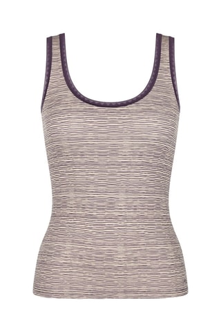 2 débardeurs GO Tank - Marron - Blanc et violet