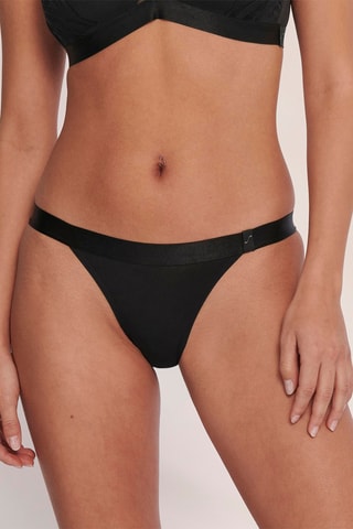 Tanga S By Sloggi  x Rosie Woods Tiny tanga - Noir - Noir et rose