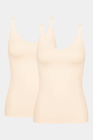 2 débardeurs GO Noir - Beige