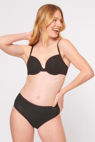 2 shortys taille haute Go High Waist - Noir - Noir