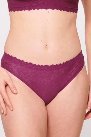 Culotte Zero Feel Lace - Lie-de-vin - Rose